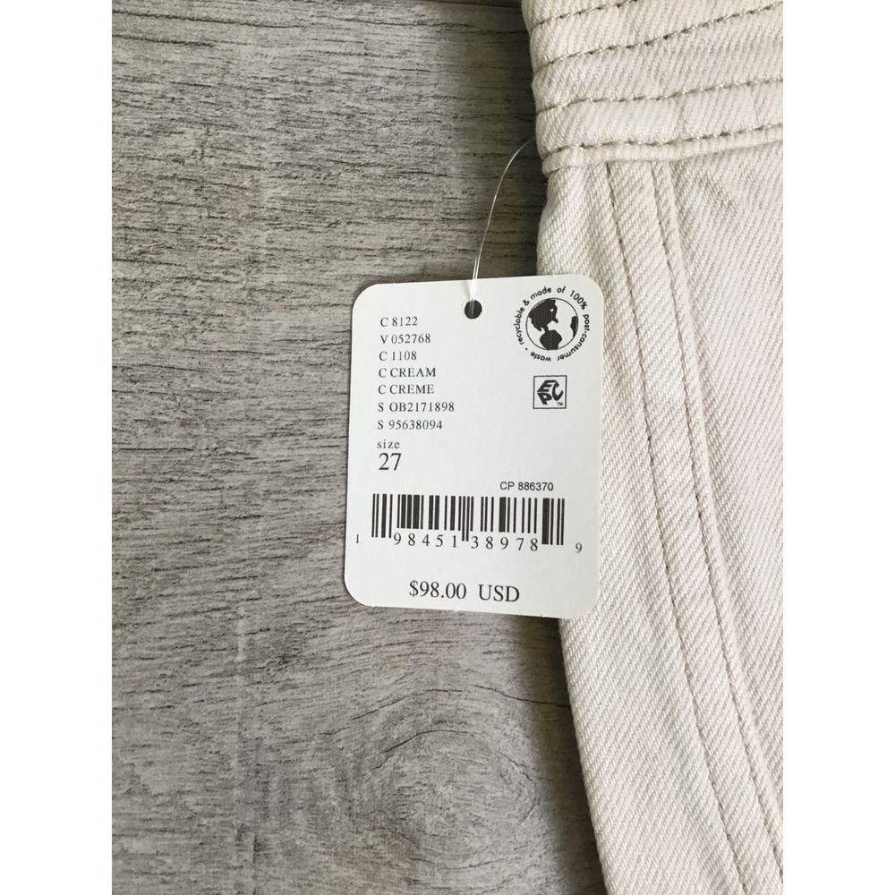 Free People We The Free Women's Cream Aster‎ Straight Jeans Size 27 NWT - Picture 8 of 13